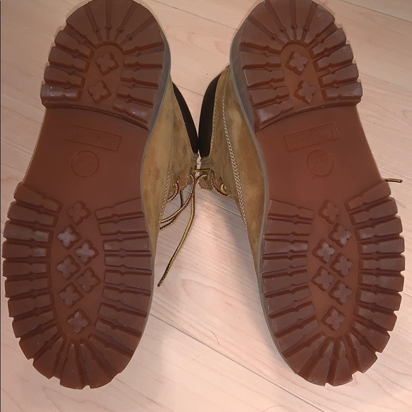 Cognac brown leather trim timberland boots - Picture 5 of 5